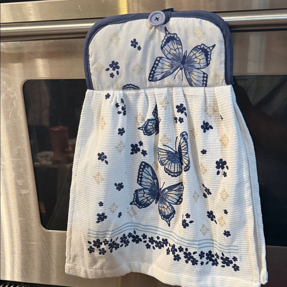 Handmade by momma kitchen towel/potholder